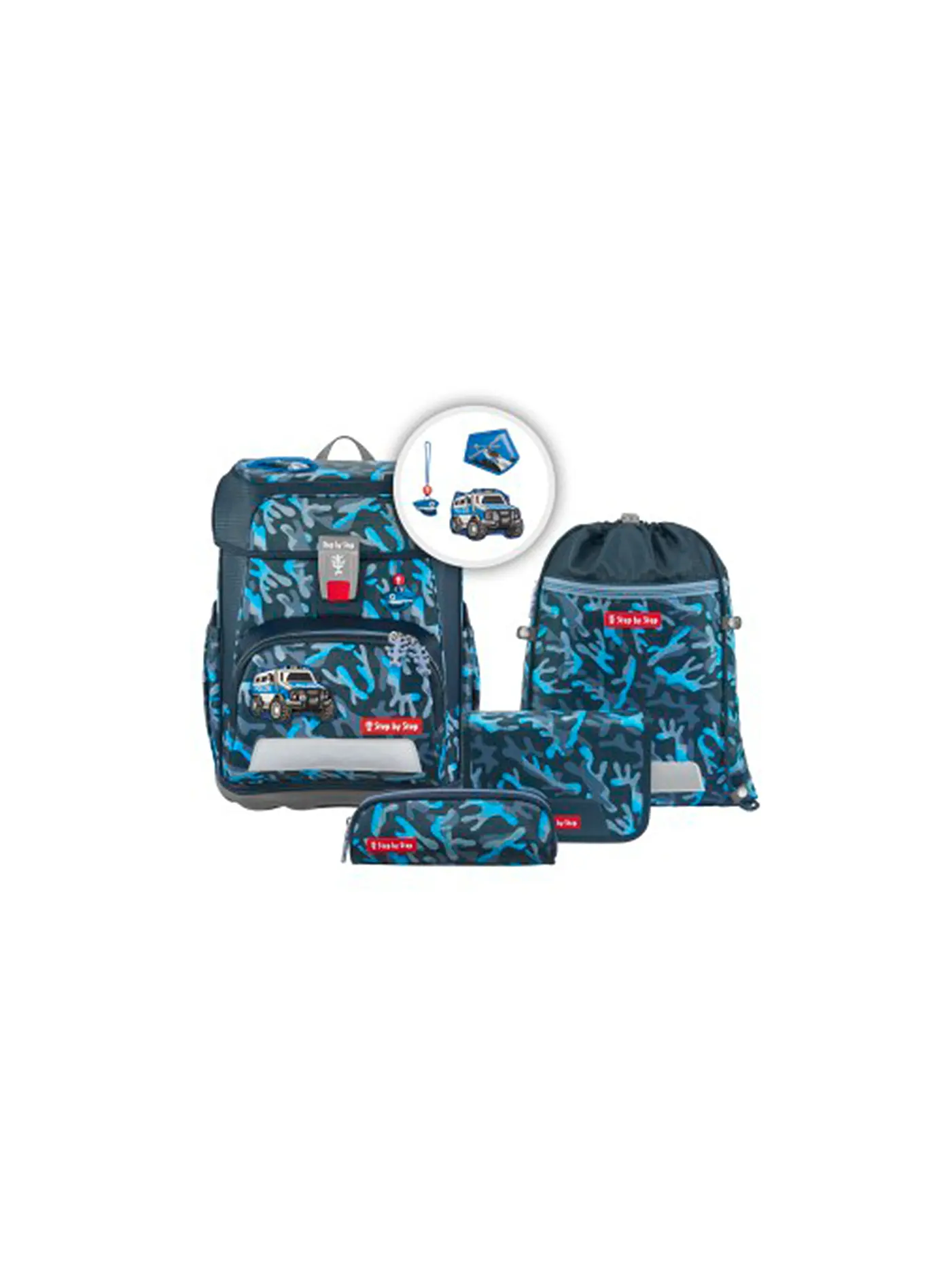 STEP BY STEP | Schultaschen Set Cloud 5tlg Police Truck Diego | 